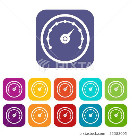 Speedometer icons set Speedometer icons set 33388095