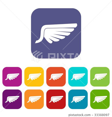 Wing icons set Wing icons set 33388097