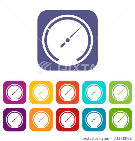 Speedometer icons set Speedometer icons set 33388098