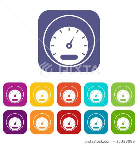 Speedometer icons set Speedometer icons set 33388099