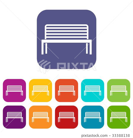 Bench icons set - Stock Illustration [33388138] - PIXTA