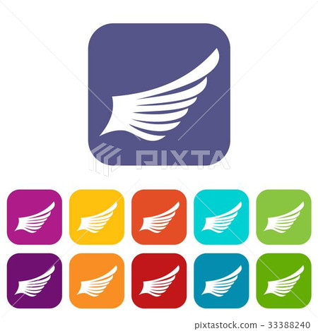 Wing icons set - Stock Illustration [33388240] - PIXTA