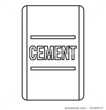 Cement icon, outline style Cement icon, outline style 33389517