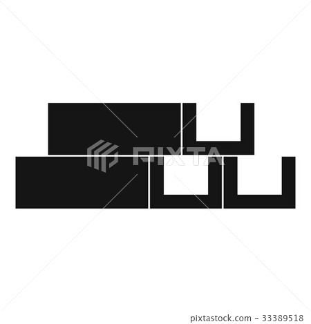 Metal corner icon, simple style Metal corner icon, simple style 33389518