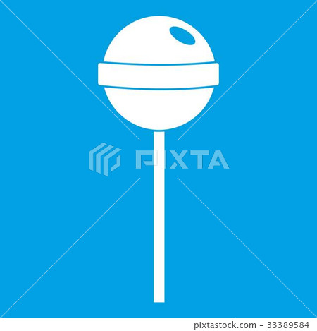 Tasty candy icon white 33389584