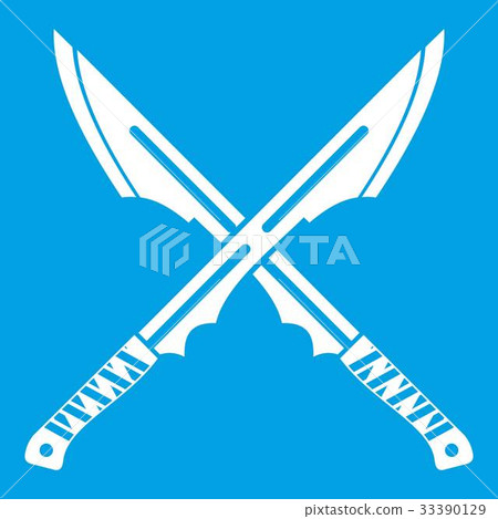 Japanese Tanto daggersicon white 33390129