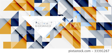 Triangle pattern design background - Stock Illustration [33391267] - PIXTA