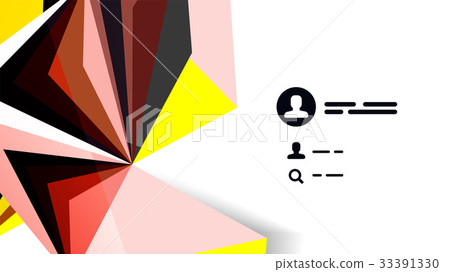 Modern triangle presentation template 33391330