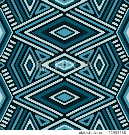 Vector Seamless Ethnic Pattern 33392588