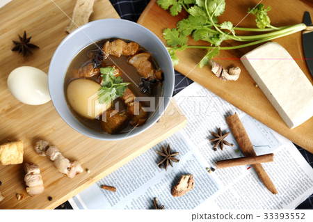 Thai cuisine (pa-lo).Eggs boiled soup with spices Thai cuisine (pa-lo).Eggs boiled soup with spices 33393552