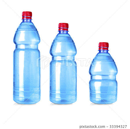 blue water bottle isolated on white 33394327