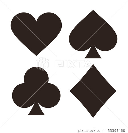 Playing card symbols 33395468