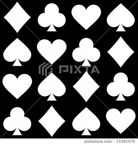 Playing card seamless pattern 33395470