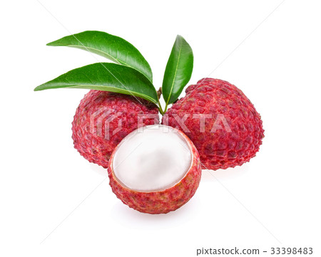 lychee isolated on white background 33398483
