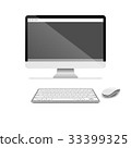 monitor and keyboard 33399325