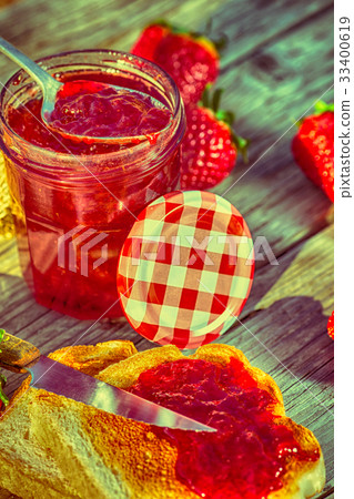 Strawberry jam 33400619