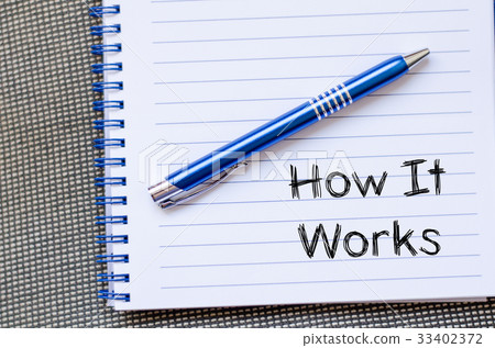 How it works concept on notebook 33402372