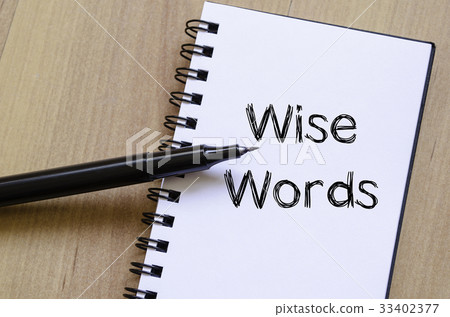 Wise words concept on notebook 33402377