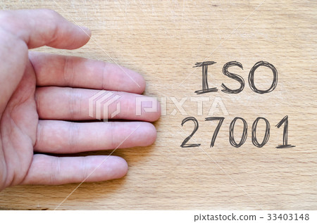 Iso 27001 text concept 33403148