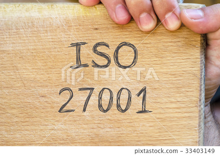 Iso 27001 text concept 33403149