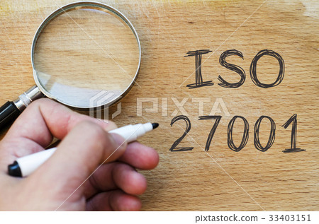 Iso 27001 text concept 33403151
