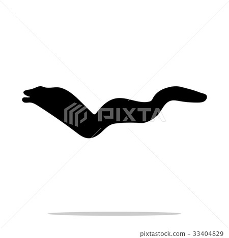 Moray black silhouette aquatic animal Moray black silhouette aquatic animal 33404829