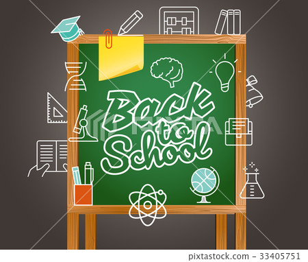 Back to school greeting card. Back to school Back to school greeting card. Back to school 33405751