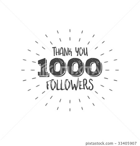 Thank you letters for follower vector illustration Thank you letters for follower vector illustration 33405907