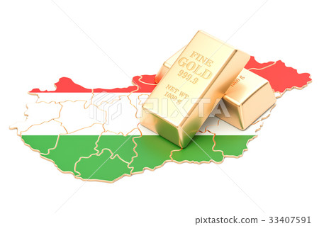 Foreign-exchange reserves of Hungary concept Foreign-exchange reserves of Hungary concept 33407591