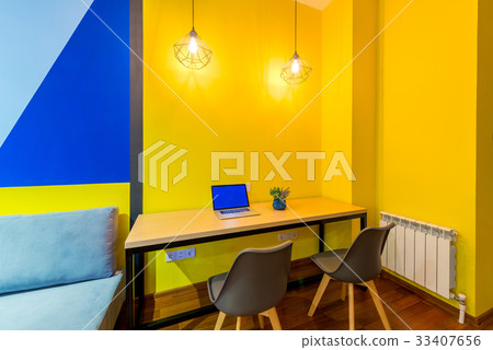 Big room interior with couch Big room interior with couch 33407656