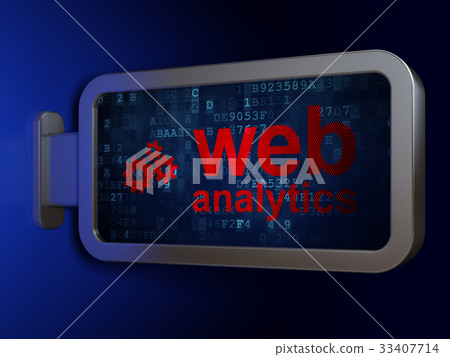Web development concept: Web Analytics and Gears 33407714