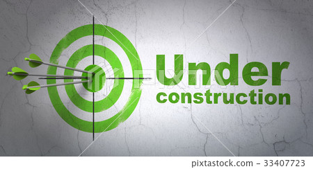 Web design concept: target and Under Construction Web design concept: target and Under Construction 33407723