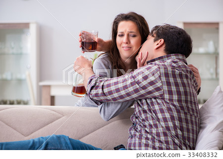 Domestic violence concept in a family argument Domestic violence concept in a family argument 33408332