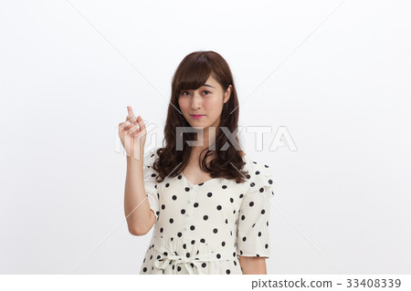 時尚指向手指的少婦 33408339