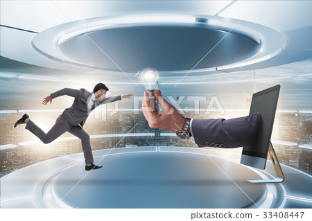 Bright idea concept with business people Bright idea concept with business people 33408447