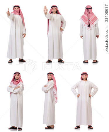 Arab man isolated on white background Arab man isolated on white background 33408657