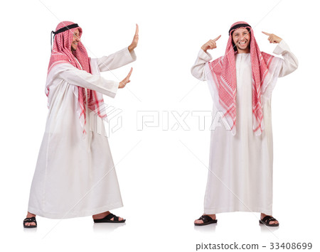 Arab man isolated on white background Arab man isolated on white background 33408699