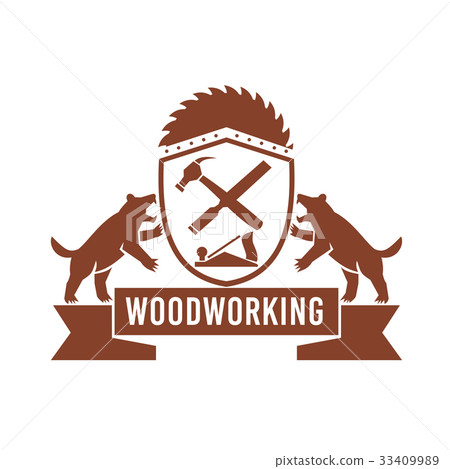 Tasmanian Devil Woodworking Crest Retro Tasmanian Devil Woodworking Crest Retro 33409989