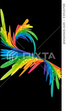 Abstract splash on black Abstract splash on black 33410708