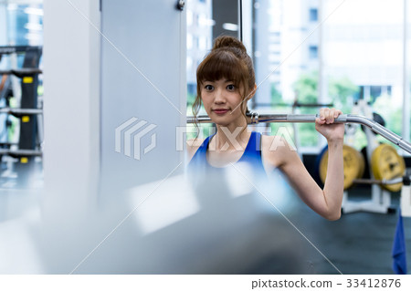 Young woman, gym, fitness 33412876