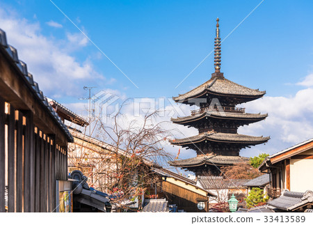 Yasaka的秋天京都祗園塔 Yasaka的秋天京都祗園塔 33413589