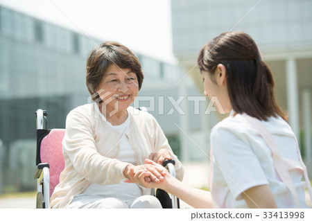 Care Hospital Caregiver Wheelchair outdoor medical image 33413998