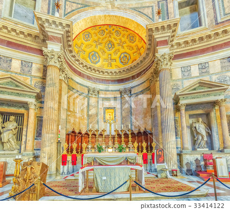 Beautiful landscape of the Rome, Italy. Beautiful landscape of the Rome, Italy. 33414122