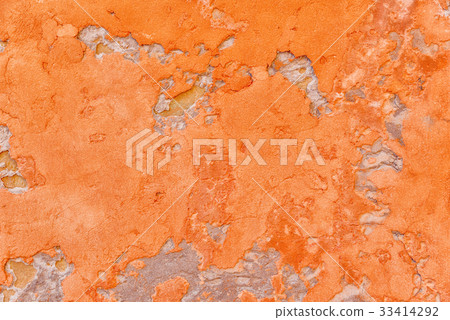 Texture of a medieval old plaster wall in Venice 33414292