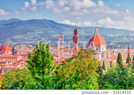 Beautiful landscape above Florence. 33414430