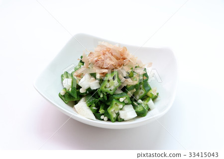 Okra and long potato sauce 33415043