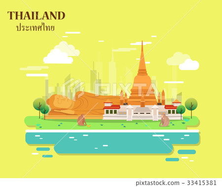 Temple and buddha for traveling in Thailand 33415381