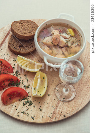 Russian traditional fish soup Russian traditional fish soup 33416396