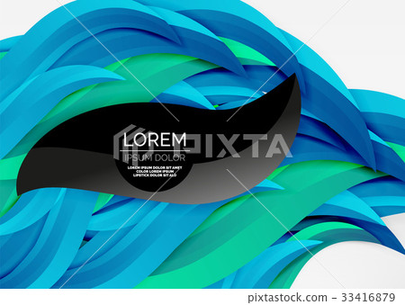 Vector colorful wave lines in white and grey 3d Vector colorful wave lines in white and grey 3d 33416879