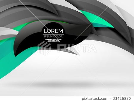 Vector colorful wave lines in white and grey 3d Vector colorful wave lines in white and grey 3d 33416880